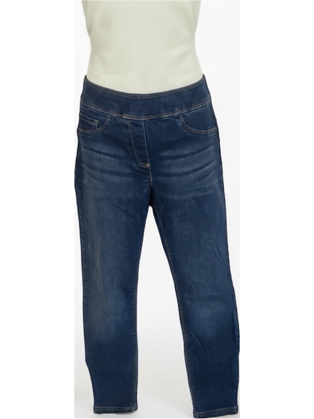 Old Navy Dark Blue Super Skinny Mid-Ride Jeans - Indigo